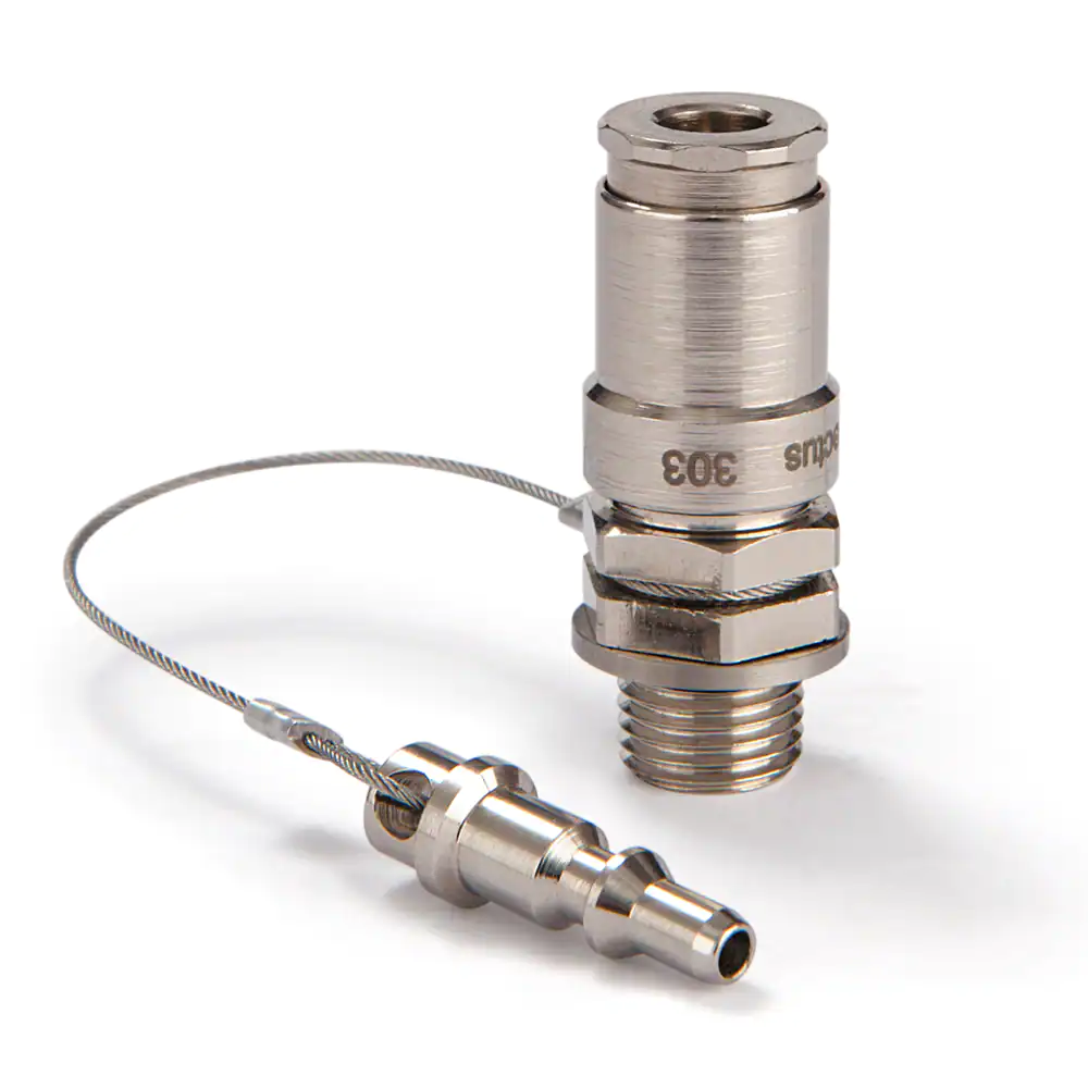 派克303系列快換接頭，符合ISO 6150 C 外形設(shè)計，用于鐵路應(yīng)用