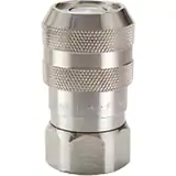 派克FS 系列快換陰接頭 - 使用化學(xué)兼容性強的316不銹鋼材料，無溢流型，承壓可達2000 psi