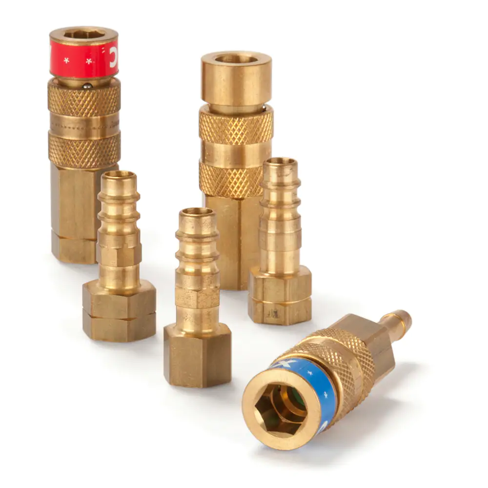 派克65-67 系列，帶標識系統(tǒng)的快換，專為燃氣以及氧氣應(yīng)用而設(shè)計