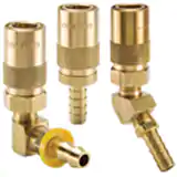 派克Moldmate系列快換陰接頭-模具冷卻用，尾端連接為帶角度的寶塔軟管接頭,承壓(水,油,冷卻液) 200 psi